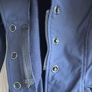 Kerrits Navy Blue Kids Jacket with Zipper and Snap Buttons - Lightweight